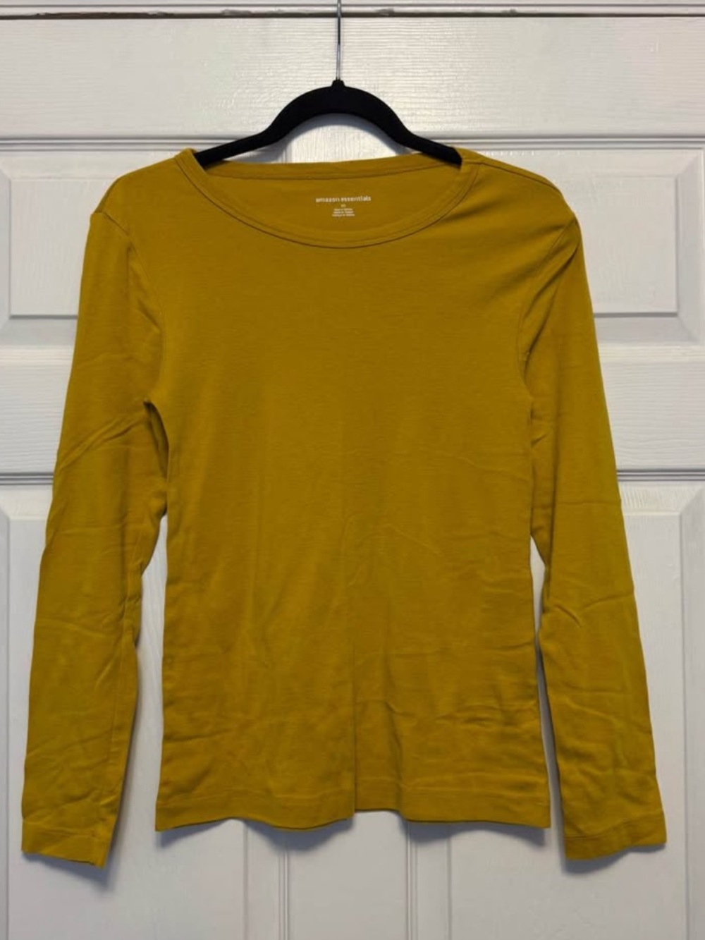 Amazon Essentials Women’s Long Sleeve Crewneck Top - Mustard Yellow